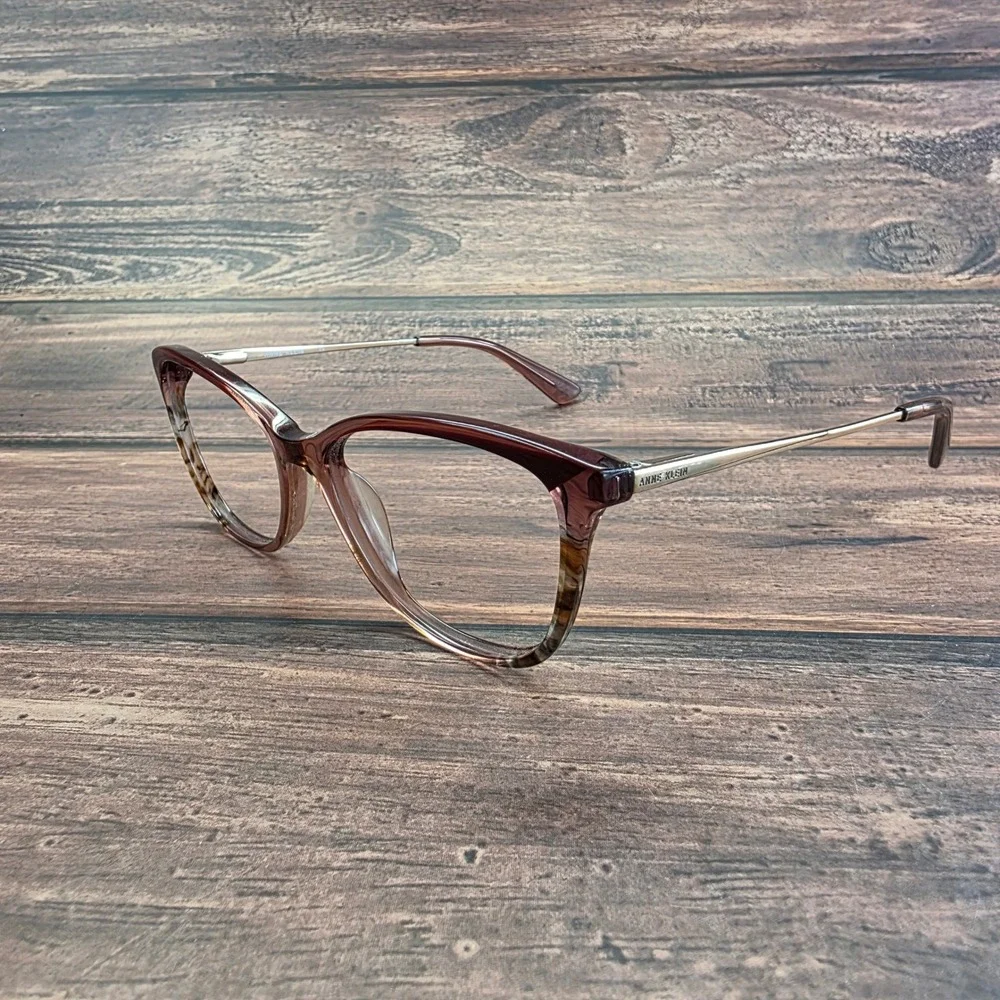 Anne‎ Klein AK5090 Merlot Purple Cat Eye Eyeglasses Frames 54-16-135 Womens